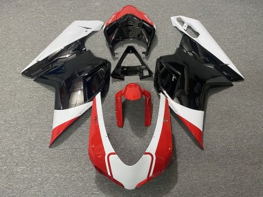Gloss Red White and Black 2007-2014 Ducati 848 1098 1198 Fairings