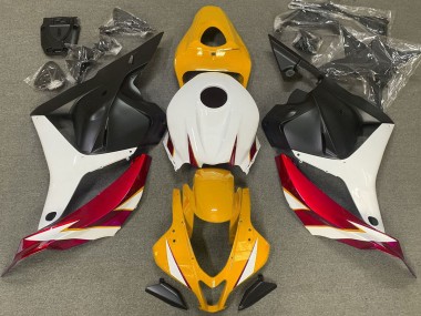 Gloss Red White and Yellow 2009-2012 CBR600RR Fairings