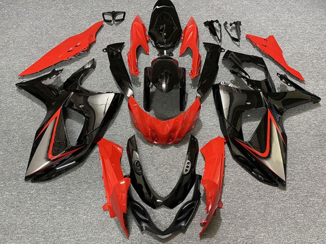 Gloss Red and Black 2009-2016 GSXR 1000 Fairings