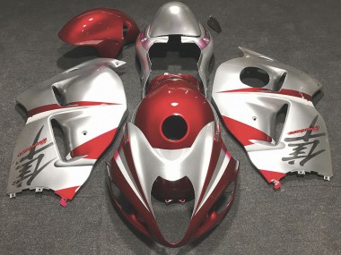 Gloss Red and Silver 1997-2007 GSXR 1300 Hayabusa Fairings