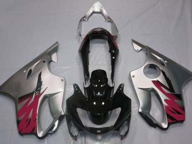 Gloss Silver & Red 1999-2000 CBR600 F4 Fairings