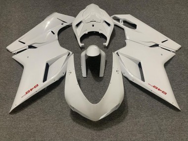 Gloss White 2007-2014 Ducati 848 1098 1198 Fairings