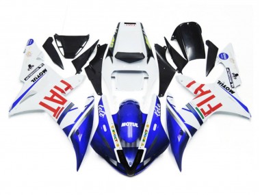Gloss White and Blue Fiat 2002-2003 R1 Fairings