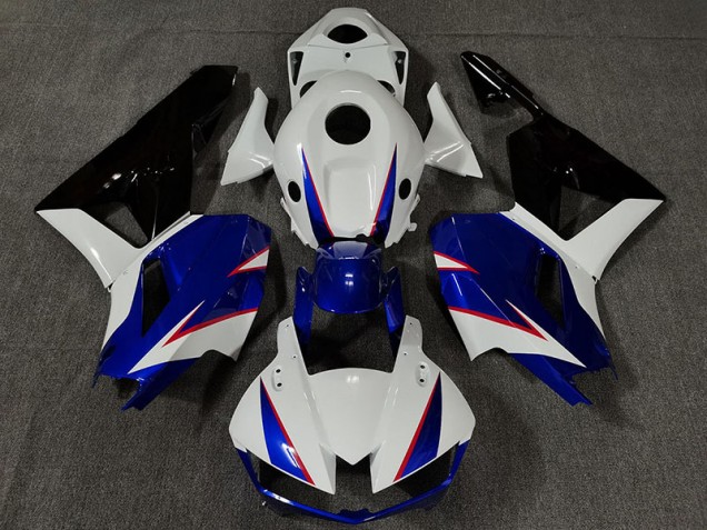 Gloss White and Deep Blue 2013-2023 CBR600RR Fairings Gloss White and Deep Blue 2013-2023 CBR600RR Fairings