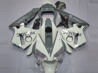 Gloss White and Grey PRAMAC 2003-2004 CBR600RR Fairings