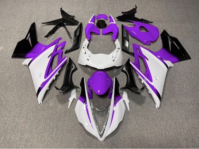 Gloss White and Purple 2013-2016 Daytona 675 Fairings Gloss White and Purple 2013-2016 Daytona 675 Fairings