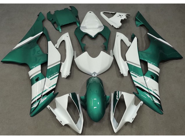 Gloss White and Seafoam Green OEM Style 2008-2016 R6 Fairings