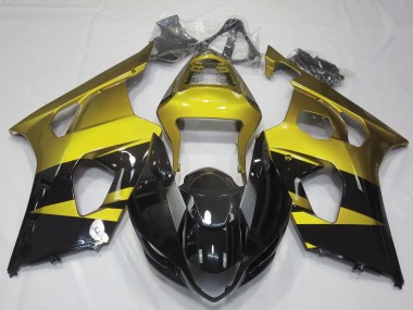 Gloss Yellow & Black 2003-2004 GSXR 1000 Fairings