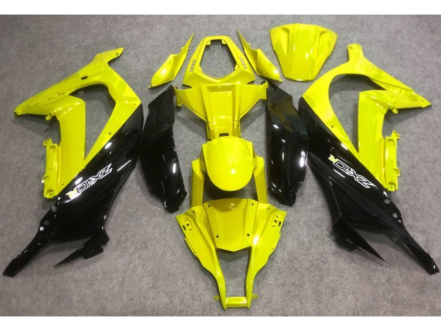 Gloss Yellow and Black 2016-2019 ZX10R Fairings Gloss Yellow and Black 2016-2019 ZX10R Fairings