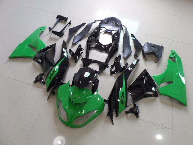 Green Black Ninja 2009-2012 ZX6R Fairings