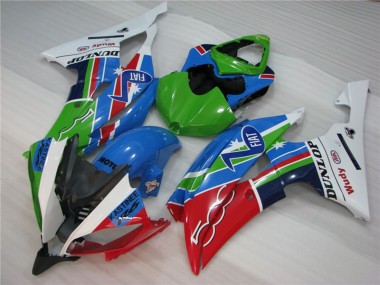 Green Fiat 2008-2016 R6 Fairings