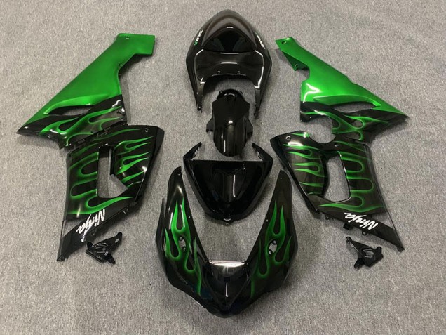 Green Flame 2005-2006 ZX6R Fairings Green Flame 2005-2006 ZX6R Fairings