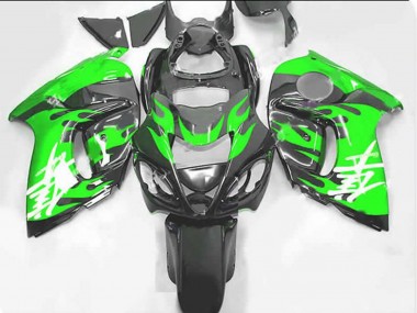 Green and Grey 2008-2020 GSXR 1300 Hayabusa Fairings