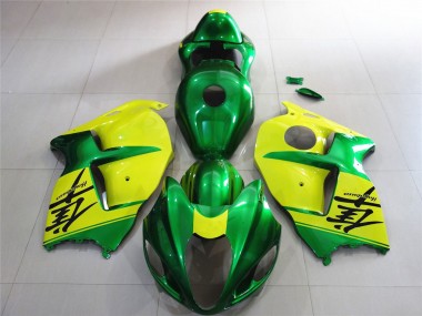 Green and Yellow 1997-2007 GSXR 1300 Hayabusa Fairings