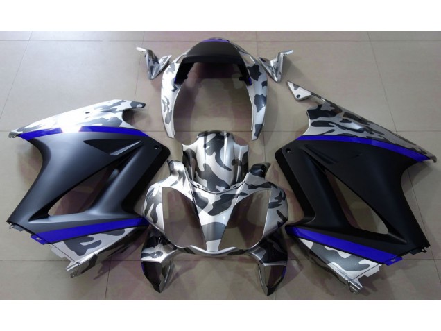 Grey Camouflage & Blue 2002-2012 VFR800 Fairings