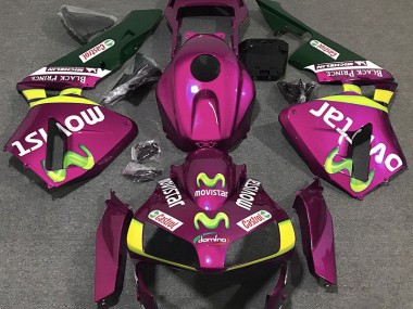 Hot Pink Movistar 2003-2004 CBR600RR Fairings