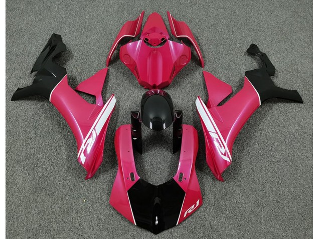 Hot Pink and Black 2015-2019 R1 Fairings