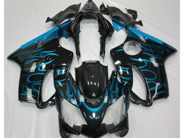 Light Blue Flame 2004-2007 CBR600 F4i Fairings Light Blue Flame 2004-2007 CBR600 F4i Fairings