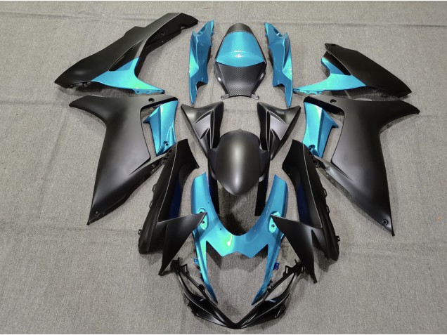 Light Blue and Matte Black 2011-2024 GSXR 600-750 Fairings Light Blue and Matte Black 2011-2024 GSXR 600-750 Fairings