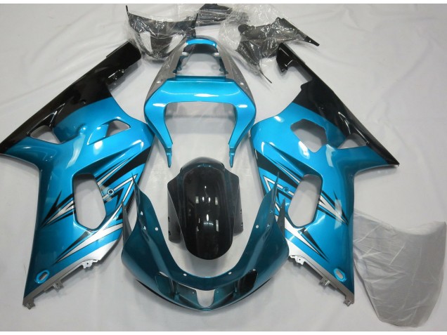 Light Blue and Silver 2001-2003 GSXR 600-750 Fairings Light Blue and Silver 2001-2003 GSXR 600-750 Fairings