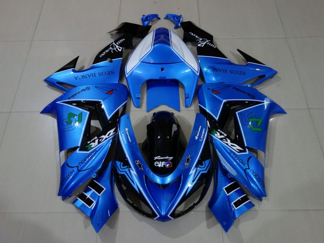 Liquid Blue & Logos 2006-2007 ZX10R Fairings