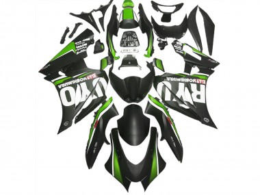 Matte Black & Green 2017-2023 GSXR 1000 Fairings