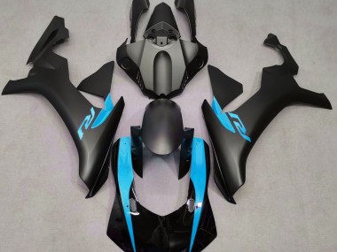 Matte Black & Light Blue 2015-2019 R1 Fairings