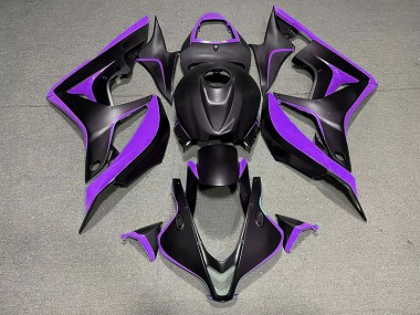 Matte Black & Purple 2007-2008 CBR600RR Fairings