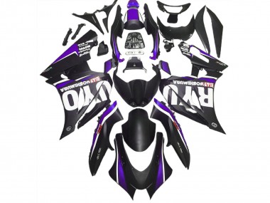 Matte Black & Purple 2017-2023 GSXR 1000 Fairings