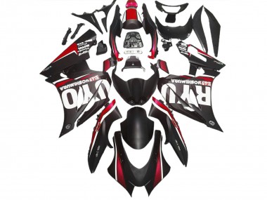 Matte Black & Red 2017-2023 GSXR 1000 Fairings