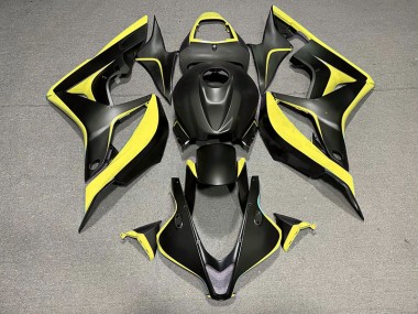 Matte Black & Yellow 2007-2008 CBR600RR Fairings