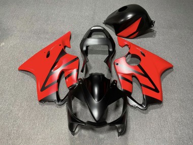 Matte Black and Red 2001-2003 CBR600 F4i Fairings