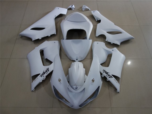 Matte White 2005-2006 ZX6R Fairings Matte White 2005-2006 ZX6R Fairings