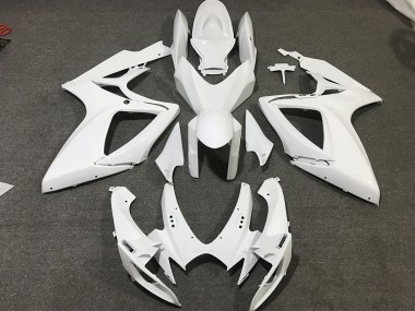 Matte White 2006-2007 GSXR 600-750 Fairings