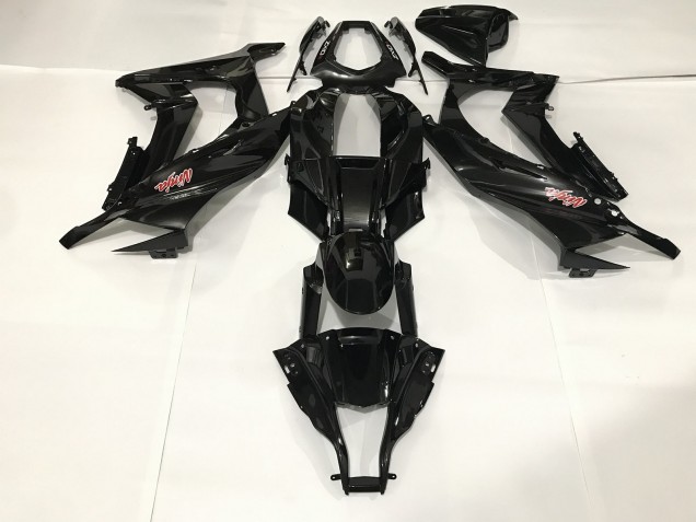 Metallic Black 2009-2012 ZX6R Fairings