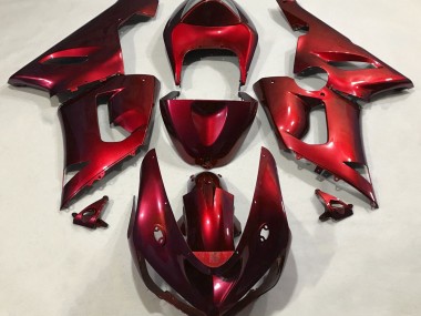 Metallic Red 2005-2006 ZX6R Fairings