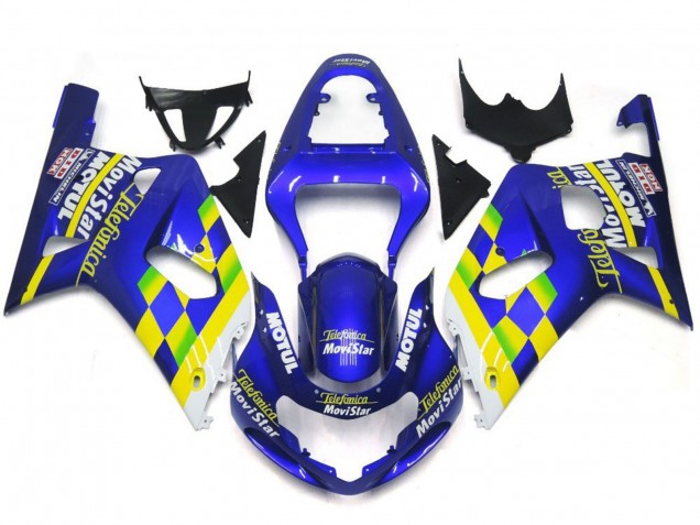 MoviStar Blue Gloss 2001-2003 GSXR 600-750 Fairings MoviStar Blue Gloss 2001-2003 GSXR 600-750 Fairings