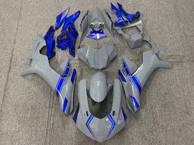 Nardo Grey & Blue Accents 2015-2019 R1 Fairings