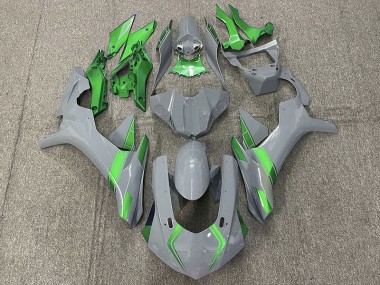 Nardo Grey & Green Accents 2015-2019 R1 Fairings