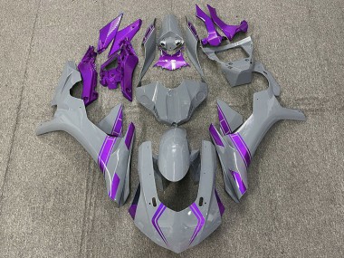 Nardo Grey & Purple Accents 2015-2019 R1 Fairings
