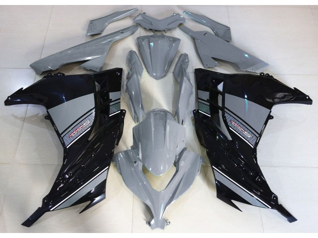 Nardo Grey and Black 2013-2018 Ninja 300 Fairings