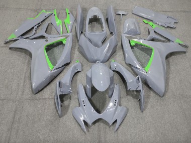 Nardo and Green Trim 2006-2007 GSXR 600-750 Fairings