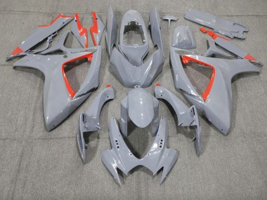 Nardo and Red Trim 2006-2007 GSXR 600-750 Fairings
