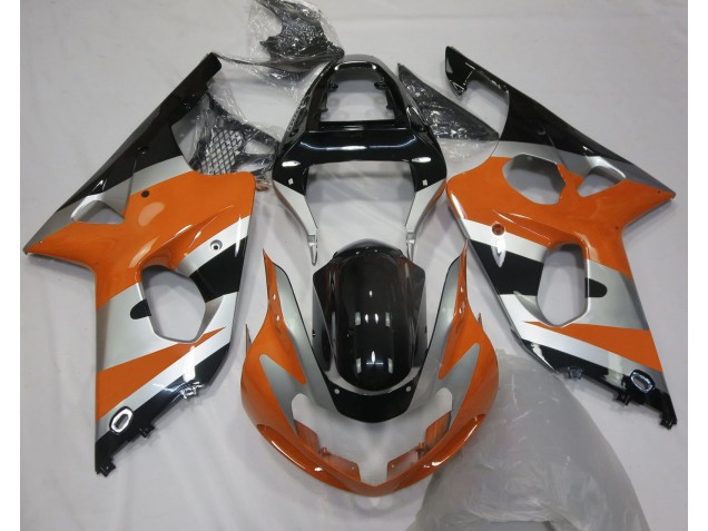 Orange Silver OEM Style 2000-2002 GSXR 1000 Fairings