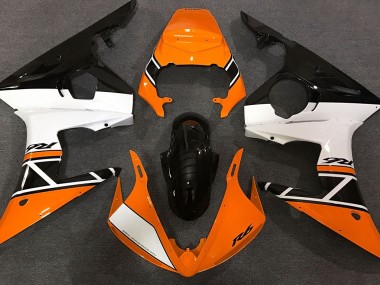 Orange White and Black 2003-2004 R6 Fairings