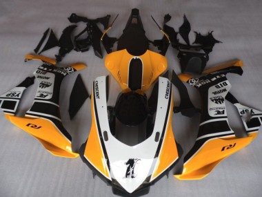 Orange and White 2015-2019 R1 Fairings