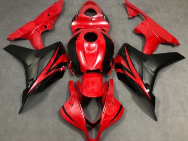 Pearl Red & Black 2007-2008 CBR600RR Fairings