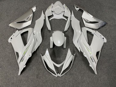 Pearl White 2013-2018 ZX6R Fairings