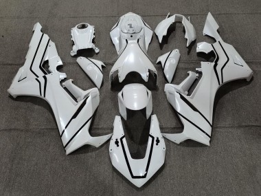 Pearl White & Black Lining 2017-2023 CBR1000RR Fairings
