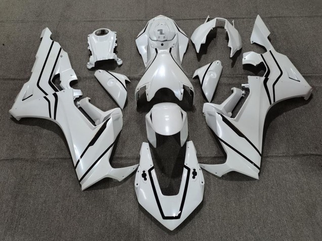Pearl White & Black Lining 2017-2023 CBR1000RR Fairings Pearl White & Black Lining 2017-2023 CBR1000RR Fairings